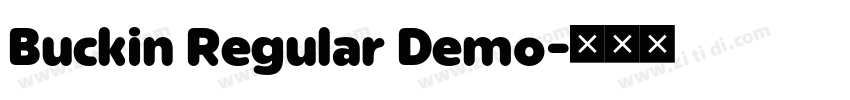 Buckin Regular Demo字体转换